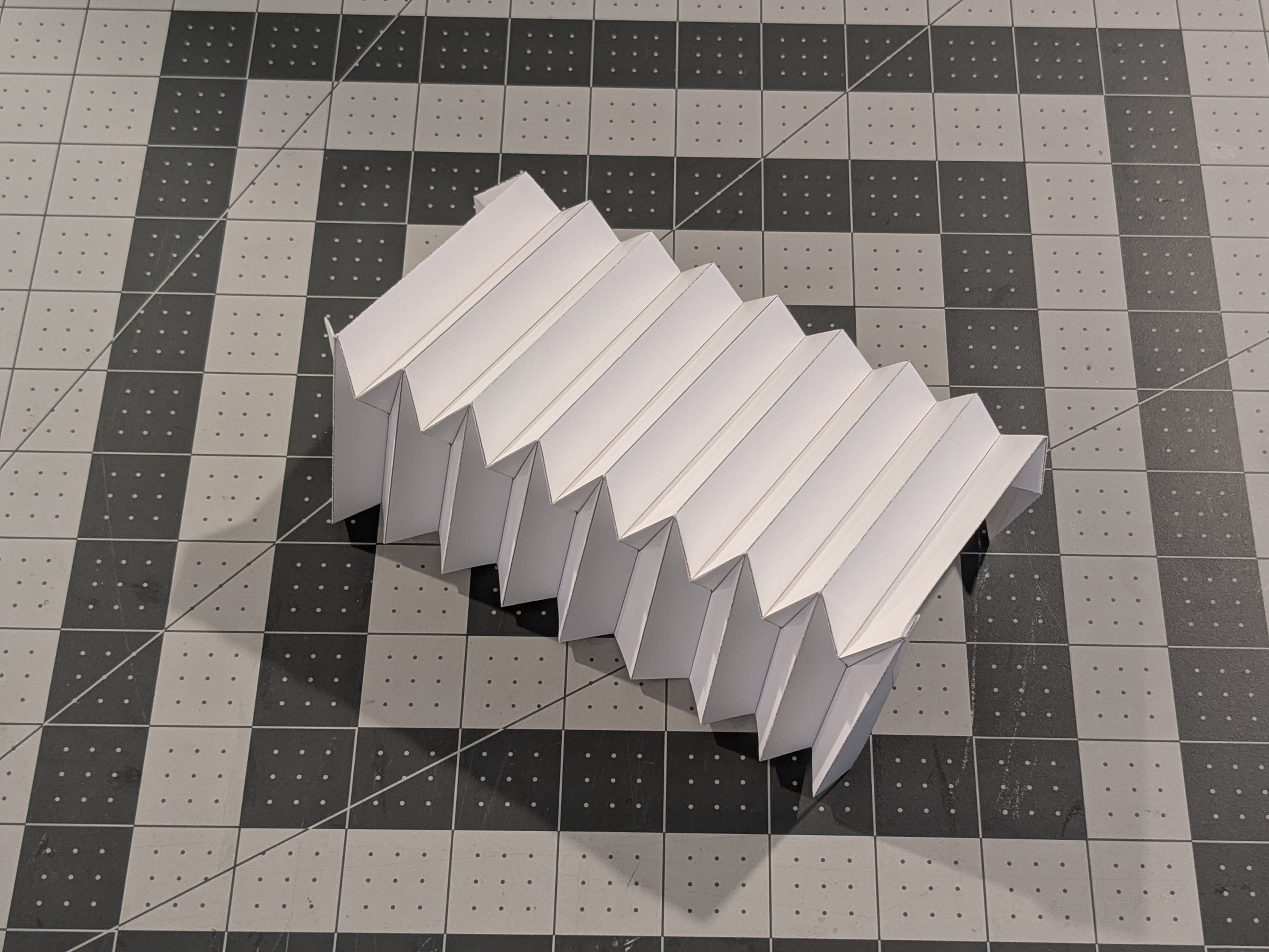 Fold the pleats