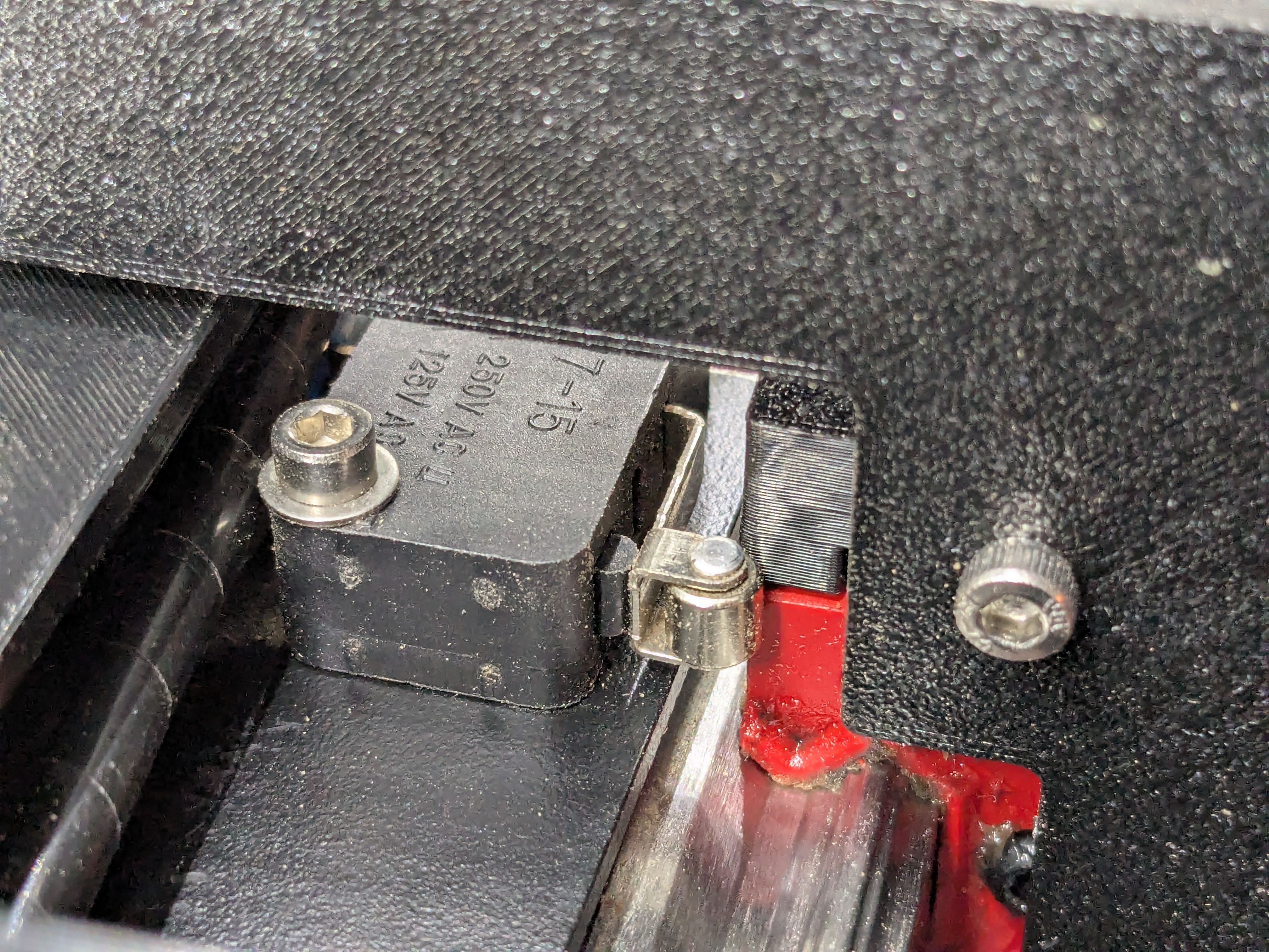 The X axis bracket